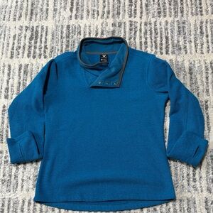 White Sierra Women’s Medium Blue Cowl Neck Sweater